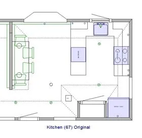 Danken drawing of Kitchen (67), original layout